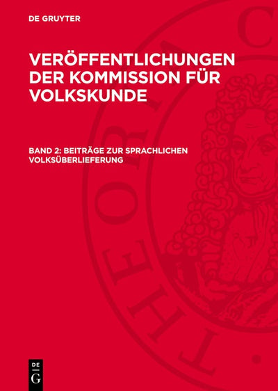 Cover image for Beiträge zur sprachlichen Volksüberlieferung, isbn: 9783112746202