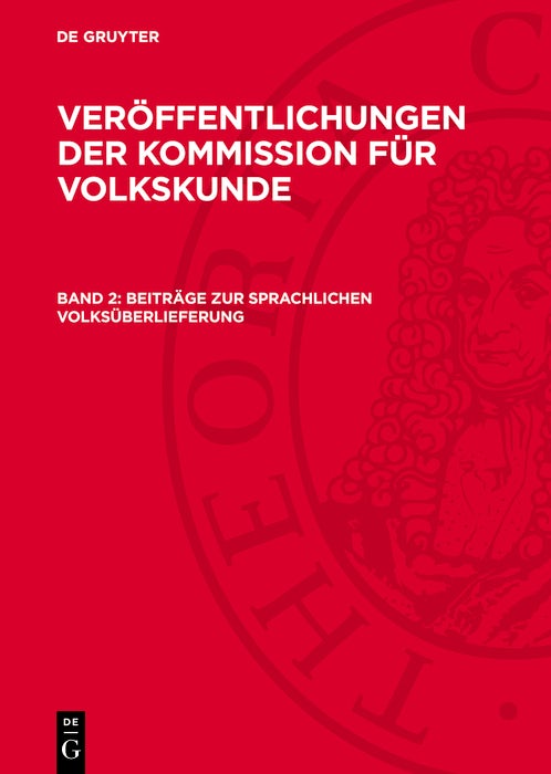 Cover image for Beiträge zur sprachlichen Volksüberlieferung, isbn: 9783112746202