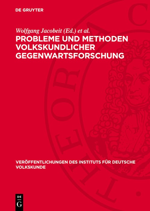 Cover image for Probleme und Methoden volkskundlicher Gegenwartsforschung, isbn: 9783112746301