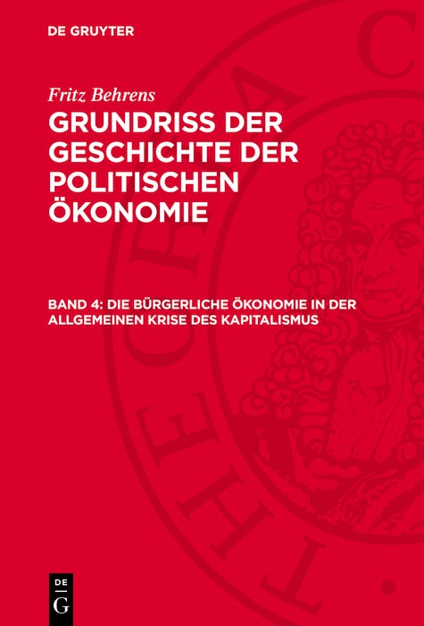 Cover image for Die bürgerliche Ökonomie in der allgemeinen Krise des Kapitalismus, isbn: 9783112748169