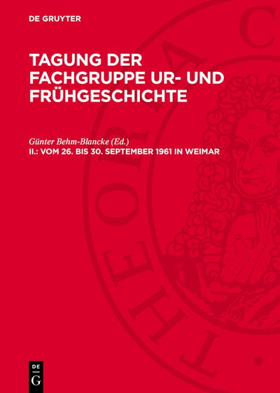 Cover image for vom 26. bis 30. September 1961 in Weimar, isbn: 9783112748329