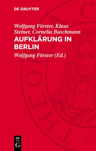 Cover image for Aufklärung in Berlin, isbn: 9783112748343