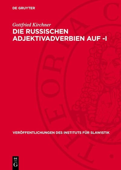 Cover image for Die russischen Adjektivadverbien auf -i, isbn: 9783112749326
