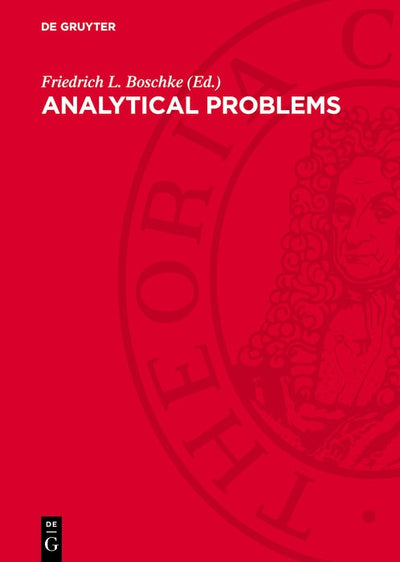 Cover image for Analytical Problems, isbn: 9783112749869