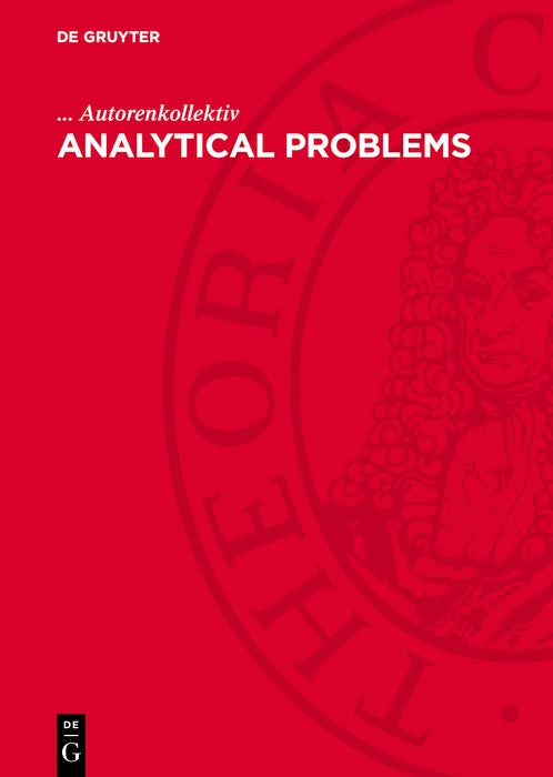 Cover image for Analytical Problems, isbn: 9783112749883