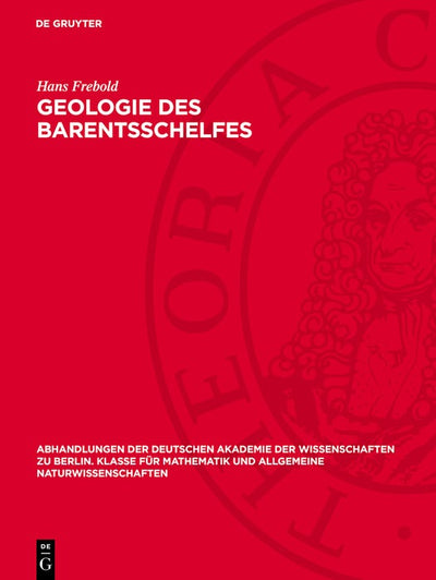 Cover image for Geologie des Barentsschelfes, isbn: 9783112751909
