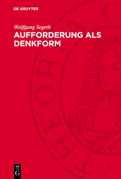 Cover image for Aufforderung als Denkform, isbn: 9783112752043