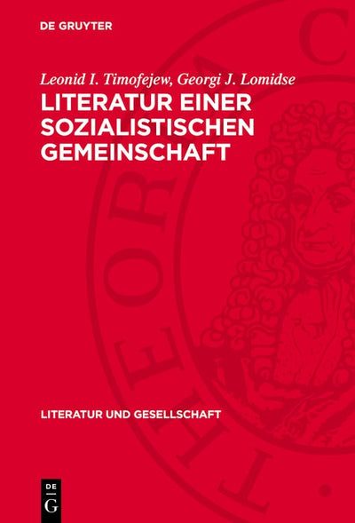 Cover image for Literatur einer sozialistischen Gemeinschaft, isbn: 9783112752241