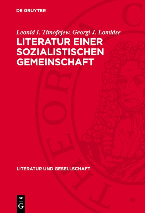 Cover image for Literatur einer sozialistischen Gemeinschaft, isbn: 9783112752241