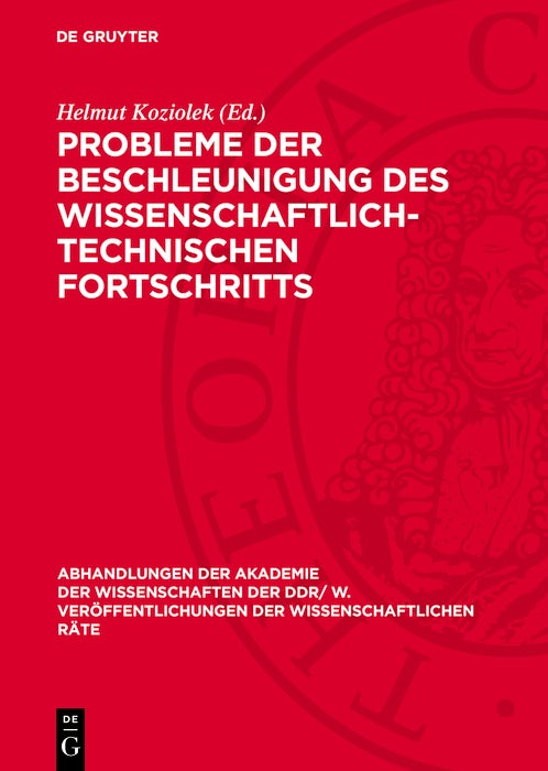 Cover image for Probleme der Beschleunigung des wissenschaftlich-technischen Fortschritts, isbn: 9783112755105