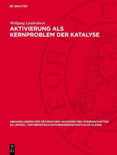 Cover image for Aktivierung als Kernproblem der Katalyse, isbn: 9783112755280