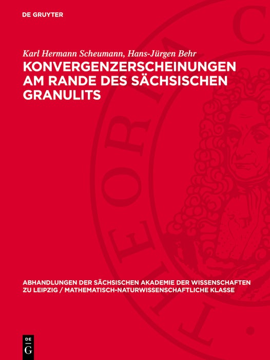 Cover image for Konvergenzerscheinungen am Rande des sächsischen Granulits, isbn: 9783112755389