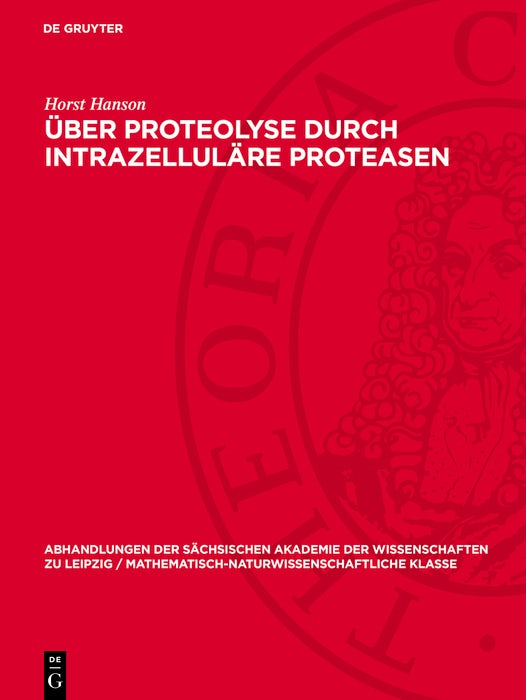 Cover image for Über Proteolyse durch intrazelluläre Proteasen, isbn: 9783112755709