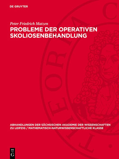 Cover image for Probleme der operativen Skoliosenbehandlung, isbn: 9783112755761
