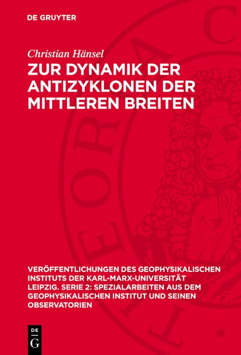 Cover image for Zur Dynamik der Antizyklonen der mittleren Breiten, isbn: 9783112756546