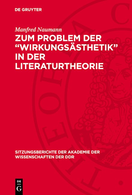 Zum Problem der „Wirkungsästhetik“ in der Literaturtheorie