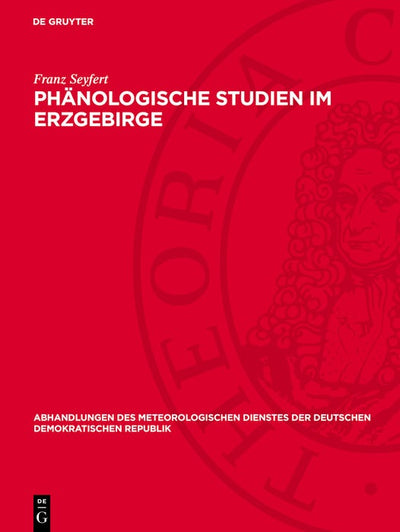 Cover image for Phänologische Studien im Erzgebirge, isbn: 9783112764985