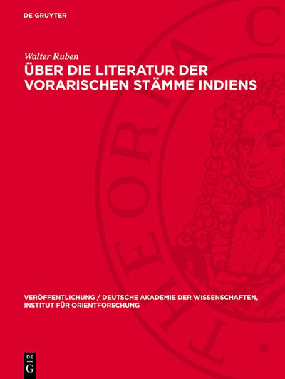 Cover image for Über die Literatur der vorarischen Stämme Indiens, isbn: 9783112766408