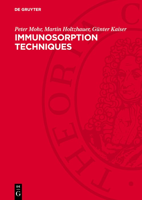 Cover image for Immunosorption Techniques, isbn: 9783112766521