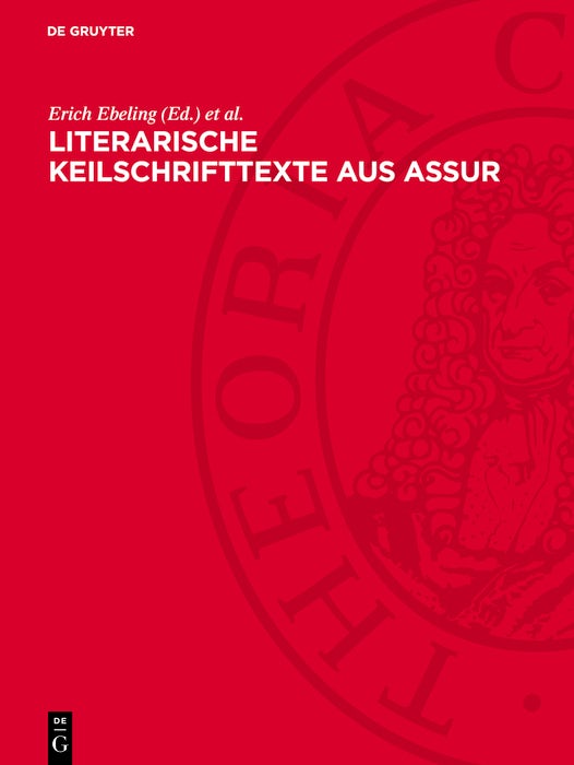 Cover image for Literarische Keilschrifttexte aus Assur, isbn: 9783112766989