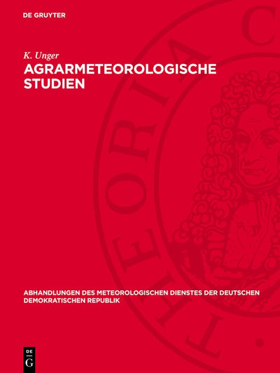 Cover image for Agrarmeteorologische Studien, isbn: 9783112767146