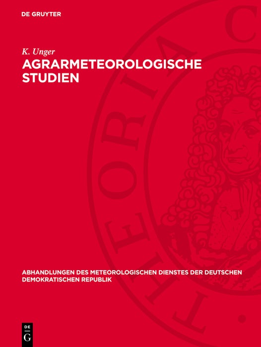 Cover image for Agrarmeteorologische Studien, isbn: 9783112767146