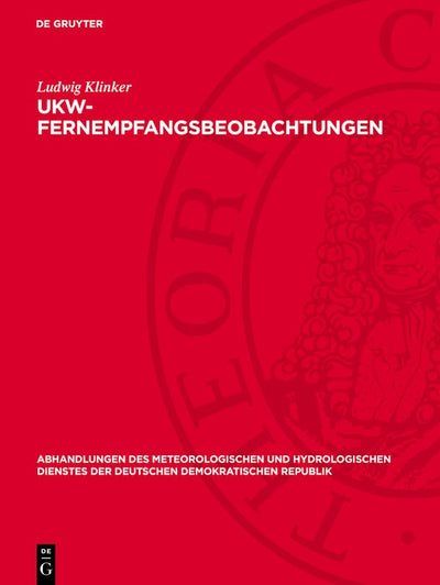 Cover image for UKW-Fernempfangsbeobachtungen, isbn: 9783112767481