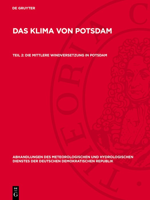 Cover image for Die mittlere Windversetzung in Potsdam, isbn: 9783112767665