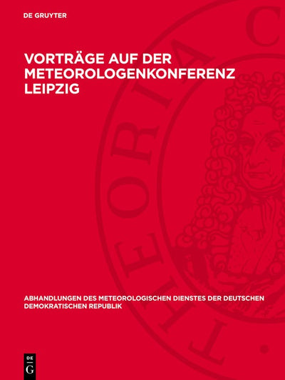 Cover image for Vorträge auf der Meteorologenkonferenz Leipzig, isbn: 9783112767740