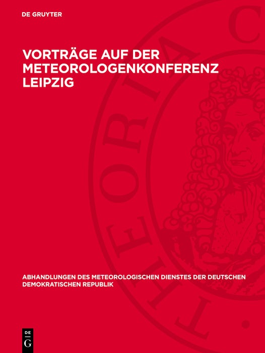 Cover image for Vorträge auf der Meteorologenkonferenz Leipzig, isbn: 9783112767740