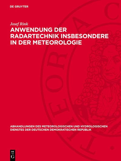 Cover image for Anwendung der Radartechnik insbesondere ın der Meteorologie, isbn: 9783112767801
