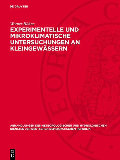 Cover image for Experimentelle und mikroklimatische Untersuchungen an Kleingewässern, isbn: 9783112767986