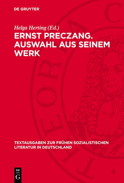 Cover image for Ernst Preczang. Auswahl aus seinem Werk, isbn: 9783112768068