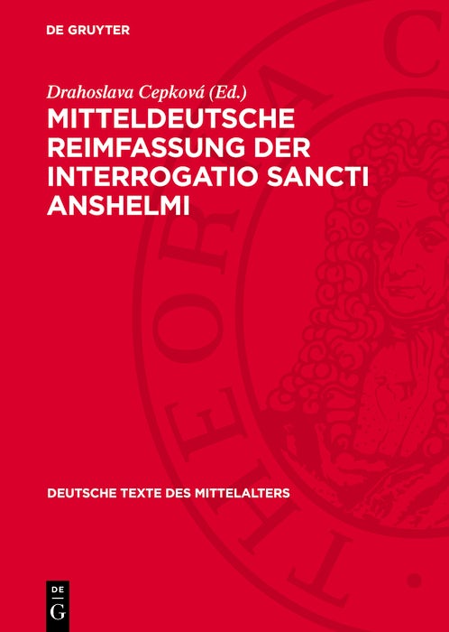 Cover image for Mitteldeutsche Reimfassung der Interrogatio Sancti Anshelmi, isbn: 9783112768501