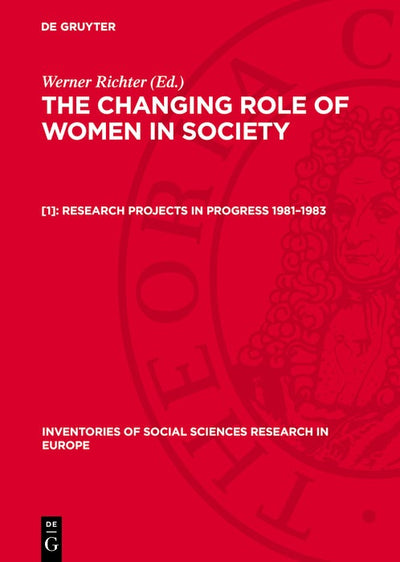 Cover image for Research Projects in Progress 1981–1983, isbn: 9783112769720