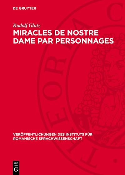 Cover image for Miracles de Nostre Dame par personnages, isbn: 9783112771327