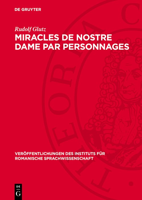 Cover image for Miracles de Nostre Dame par personnages, isbn: 9783112771327