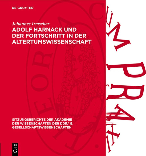 Cover image for Adolf Harnack und der Fortschritt in der Altertumswissenschaft, isbn: 9783112771969