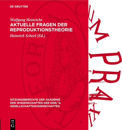 Cover image for Aktuelle Fragen der Reproduktionstheorie, isbn: 9783112772027