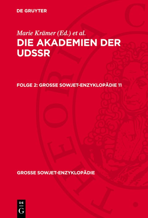 Cover image for Die Akademien der UdSSR. Folge 2, isbn: 9783112772089