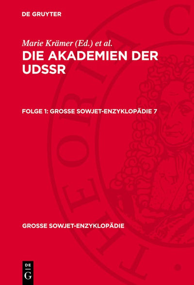 Cover image for Die Akademien der UdSSR. Folge 1, isbn: 9783112772102