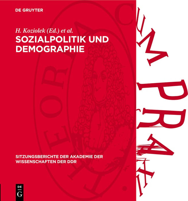 Cover image for Sozialpolitik und Demographie, isbn: 9783112772201