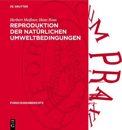 Cover image for Reproduktion der natürlichen Umweltbedingungen, isbn: 9783112772287