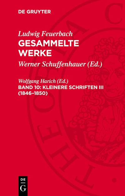 Cover image for Kleinere Schriften III (1846–1850), isbn: 9783112772386