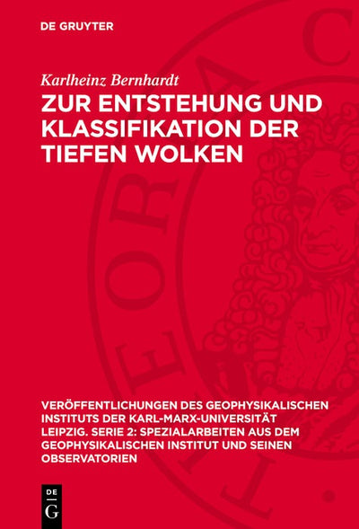 Cover image for Zur Entstehung und Klassifikation der tiefen Wolken, isbn: 9783112772669