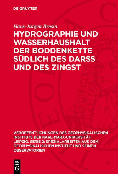 Cover image for Hydrographie und Wasserhaushalt der Boddenkette südlich des Darß und des Zingst, isbn: 9783112772744