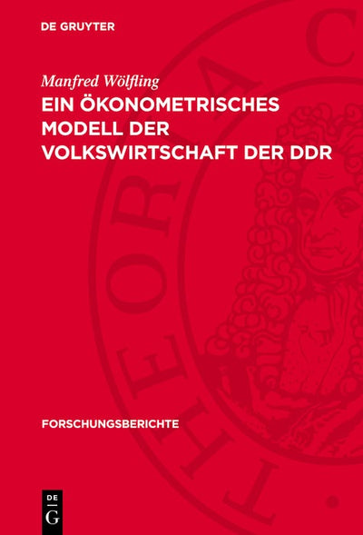 Cover image for Ein ökonometrisches Modell der Volkswirtschaft der DDR, isbn: 9783112772805