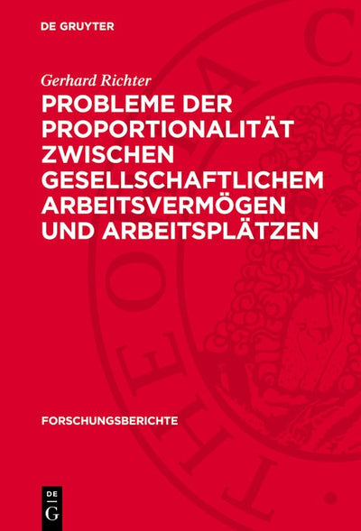 Cover image for Probleme der Proportionalität zwischen gesellschaftlichem Arbeitsvermögen und Arbeitsplätzen, isbn: 9783112773123