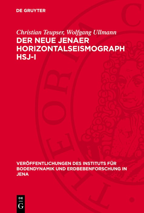 Cover image for Der neue Jenaer Horizontalseismograph HSJ-I, isbn: 9783112774168
