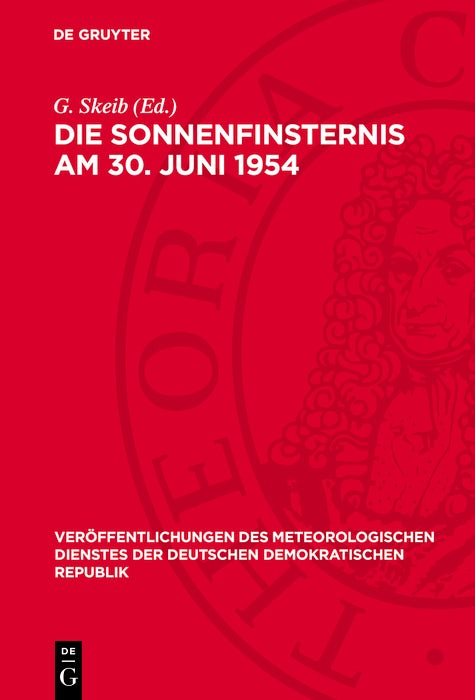 Cover image for Die Sonnenfinsternis am 30. Juni 1954, isbn: 9783112775363